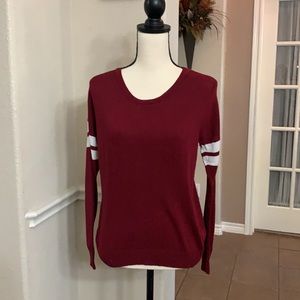 Pink Rose maroon sweater